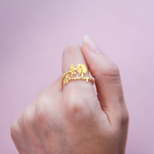 Craftysoul's Love Letter R American Diamond Adjustable Heart Gold Initial  Name Alphabet Ring for Women Girls